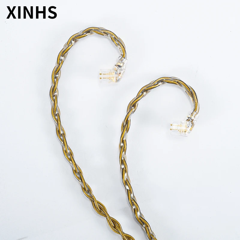 8 Core Copper Plated Gold Headphone Wire 2.5/3.5/4