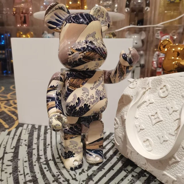 Bearbrick 400% Japanese Wave Pvc Action Figures Blocks Bear Doll