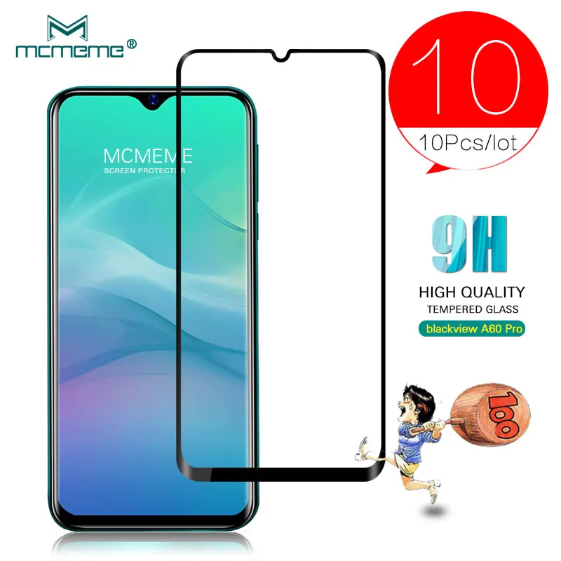 

10PCS Tempered Glass for blackview A60 Pro Screen Protector Phone rotective Glass For blackview A 60 Pro Protective Film