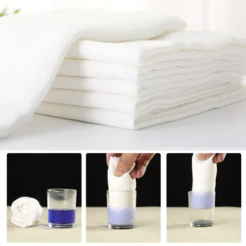 

8/10Pcs Cotton Absorbent Gauze Diapers Cotton Muslin Burp Cloths Flat Form Cloth Diaper Extra Soft and Absorbent Water-absorbing