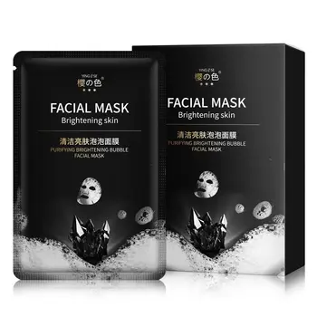 

Bamboo charcoal Bubble Facial Mask Hydrating Oil Control Brighten Skin Tone Shrink Pores Anti-Aging Deep Cleaning Skin Care