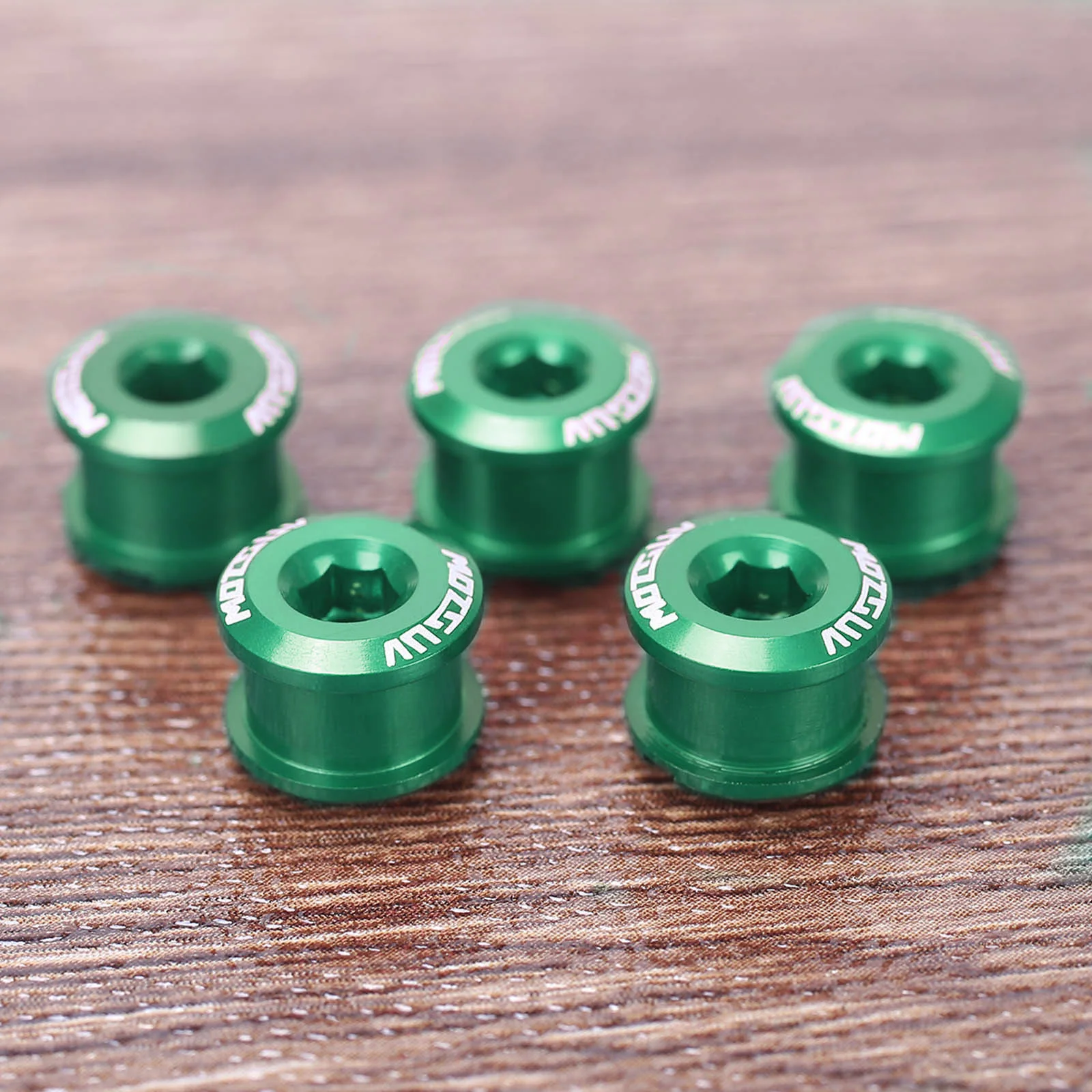 5Pcs MTB Bicycle Chainring Bolt Single Chainwheel Screws Alloy 7075 4.9mm/6.4mm Road Cycling Bike Disc Screws for Crankset Parts