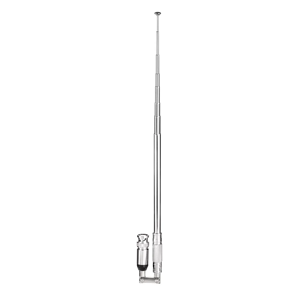 Superbat 76-108MHz Telescopic FM Antenna BNC Male Connector for FM Walkie Talkie Wireless Radio