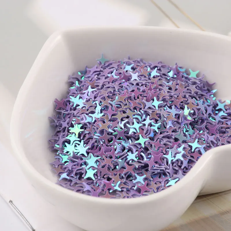 AB Purple 2000 шт./упак. 4 мм Крест танцевальная одежда с блестками-звездочками; Доджи Форма PVC с блестками и пайетками рисунки на ногтях, свадебные конфетти украшения, Детские аксессуары «сделай сам» - Цвет: AB Purple