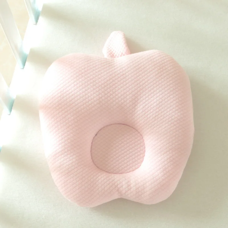 pink apple Herbabe/ хлопковая детская подушка для новорожденных в форме животного, детская подушка для защиты от плоской головы, детские подушки для кормления, Подушка для сна для малышей - Цвет: pink apple
