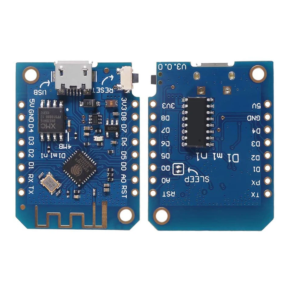 D1 mini V3.1.0 - WEMOS Wi-Fi Интернет вещей макетная плата на основе ESP8266 4 МБ MicroPython Nodemcu для