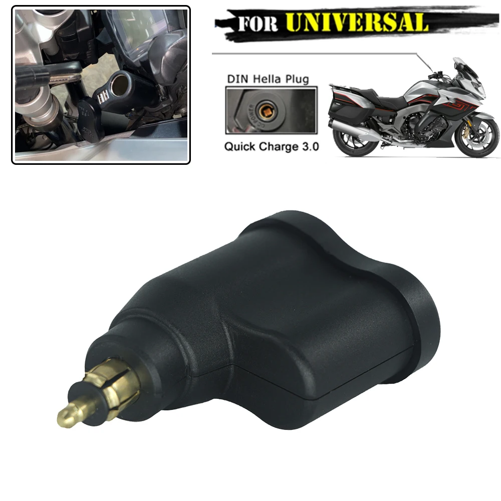 Caricabatterie USB Doppia Porta 5V Per BMW Moto - Sostituisce Presa DIN Originale - Plug & Play Per R1200GS, R1250GS, S1000XR E Molte Altre