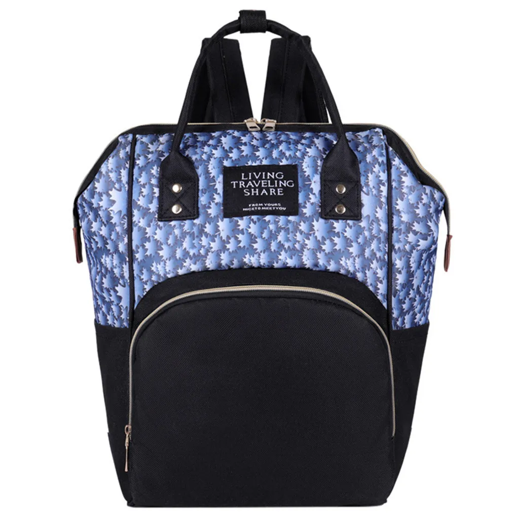 Diaper Bag Baby Nappy Bag Mummy Daddy Backpack Large Capacity Waterproof Casual Laptop Bag Rechargeable Holder for Bottle