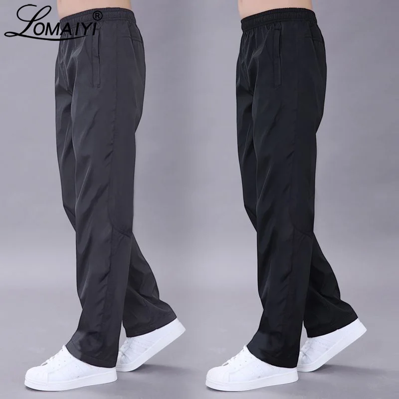 LOMAIYI Plus Size 6XL Men's Casual Pants Men Spring/Autumn Pants Mens Breathable Quick Dry Trousers Male Loose Black Pants AM411 LOMAIYI Plus Size 6XL Men's Casual Pants Men Spring/Autumn Pants Mens Breathable Quick Dry Trousers Male Loose Black Pants AM411