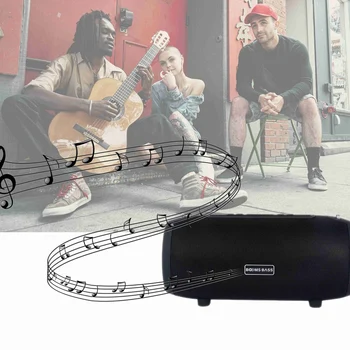 

Booms Bass L9 Bluetooth Speaker Bass Portable Column Wireless Stereo Subwoofer Music Play Soundbox