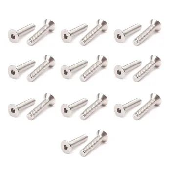 

M6 x 16mm Metric Hex Socket Countersunk Flat Head Screw Bolts 20PCS