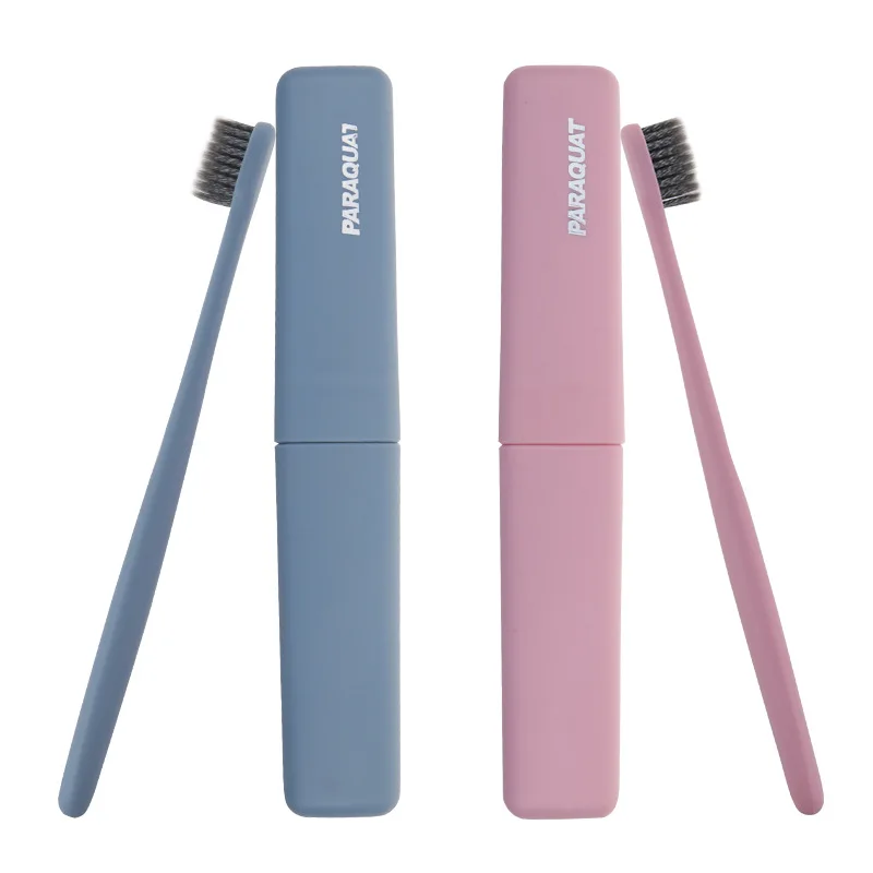 

Hot Sales Paraquat Japanese Style Couples Small Head Soft Bristle Toothbrush Processing Adult Travel Portable Gift Customization