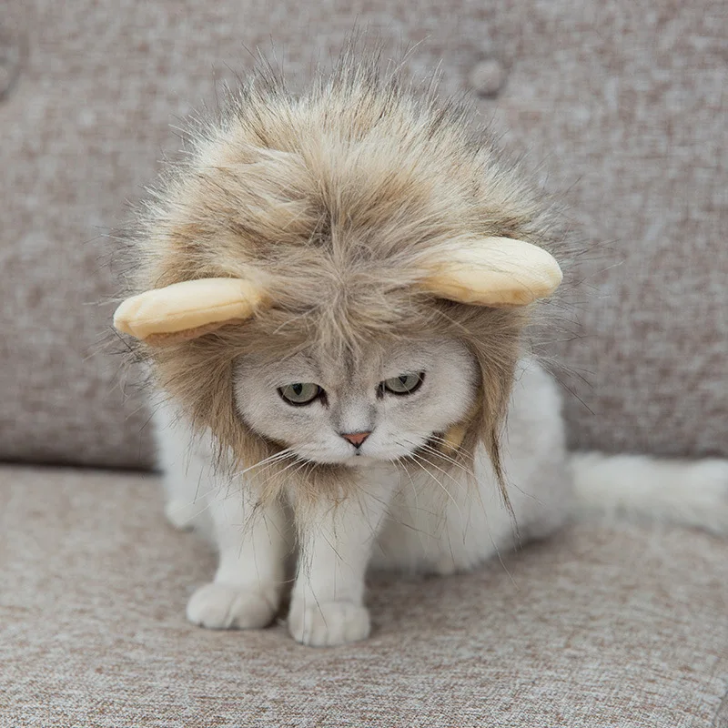 Костюм Льва гривы для кошки щенка маленькая собака милые забавные костюмы