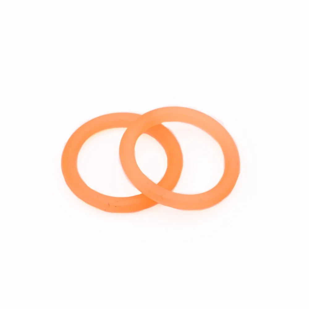 Orange 5 шт. без БФА, силиконовый адаптер уплотнительные кольца внутренний размер 21,5 мм подходит для ребенка NUK MAM для соски-пустышки с зажимом Chupeta держатель Силиконовое кольцо - Цвет: Orange