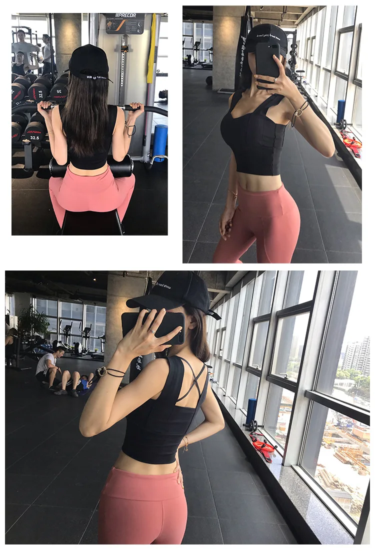 Спортивное женское нижнее белье, для бега, ударопрочный жилет, одежда для фитнеса, тонкий секционный, открытый, на молнии, сексуальный, собранный бюстгальтер