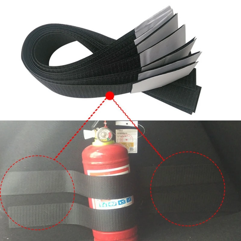 Universal 2Pcs/Set Car Trunk Nylon Fixing Belt For fire extinguishers