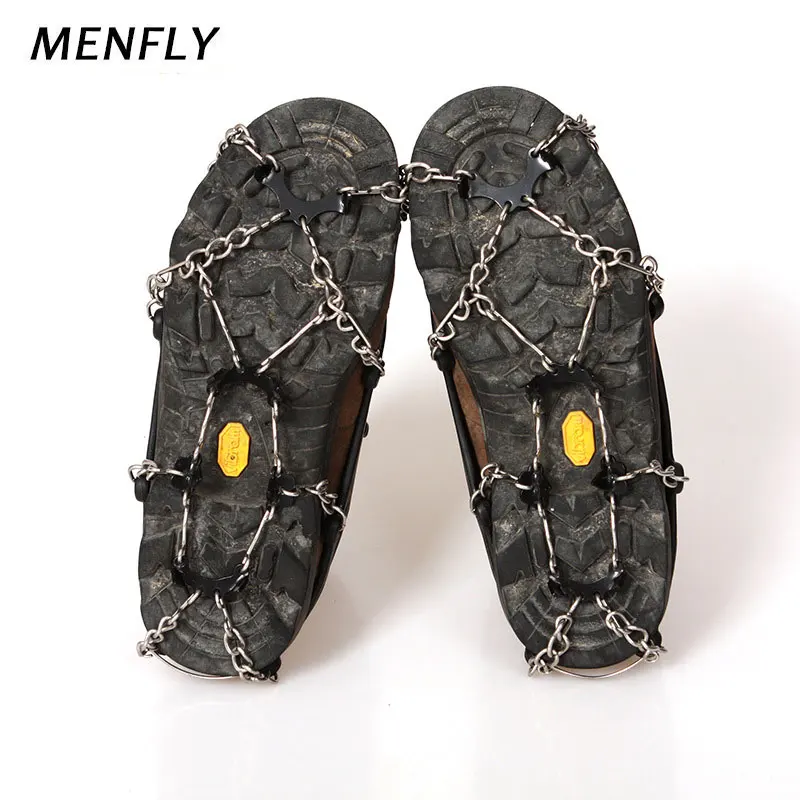 

MENFLY Outdoor Crampons Non-slip Shoe Covers Stainless Simple Snow Chain Icy Ground Climbing Accessories Anti-slip Crampons