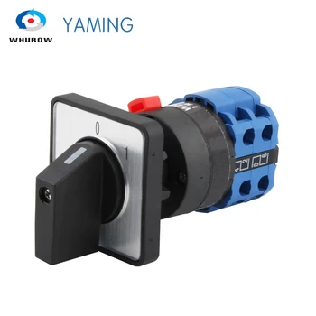 

LW26-20/2 Single Hole Universal 2 Poles 2 Position Off On 380V Power Supply Cut Off Emergency Stop Start 22mm Cam Switch