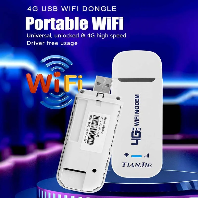 150Mbps 4G Wifi Router Wireless Modem 4g Wifi Sim Card LTE Unlock USB  Routers Mobile Hotspot Pocket Network Adapter Dongle