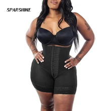 Fajas colomanas contrôle ventre taille haute pour femmes, vêtements modelants post partum avec oeil à crochet réglable