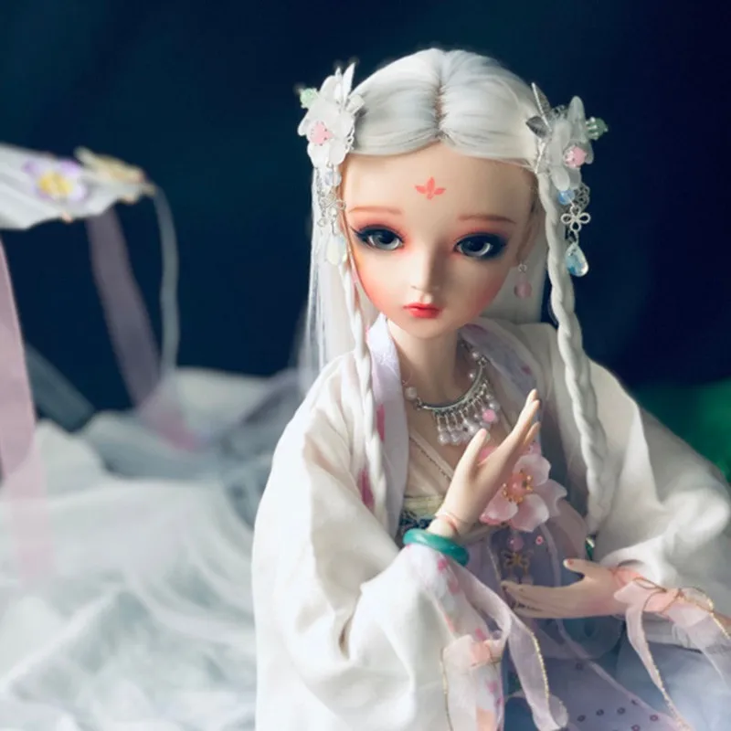 Ручная работа, китайский древний костюм, кукла для Bjd 1/3, платье для девочки 60 см, куклы, игрушки, куклы, аксессуары, одежда+ головной убор, костюм
