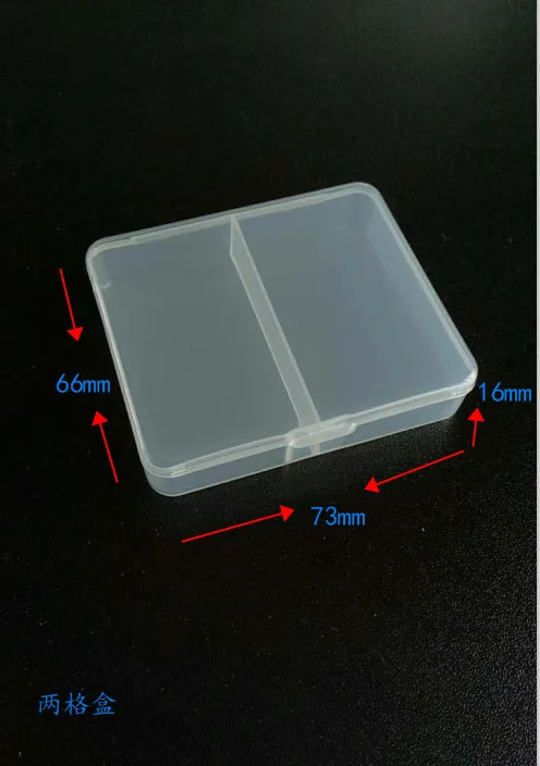 2 Lattice Transparent Plastic Box Jewlery Box Plastic Storage Box Sewing Box Accessories Screw Electronic Parts Storage