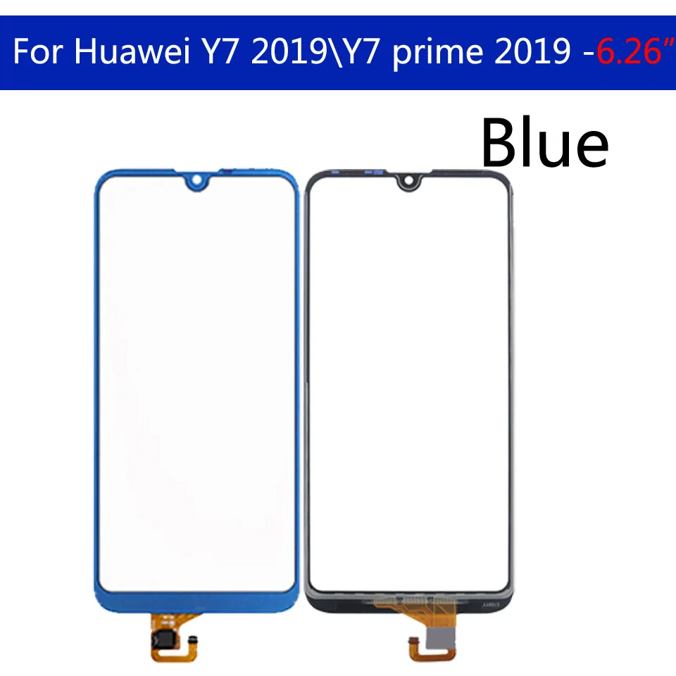 10 шт \ Лот 6,2" для huawei Y7 сенсорный экран дигитайзер сенсор Передняя стеклянная панель для Y7 Prime DUB-LX1 DUB-LX3 сенсорный экран