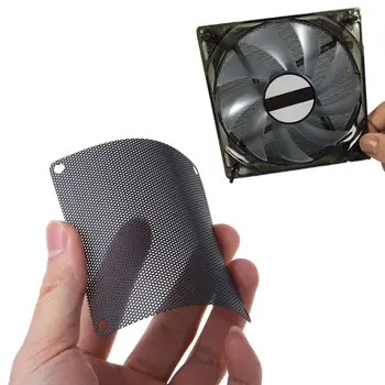 

5PCS PVC Fan Dust Filter PC Dustproof Case Cuttable Computer 80mm Mesh Black