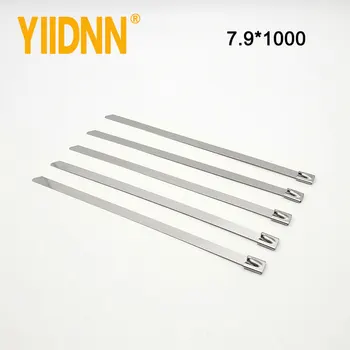 

5/16" Stainless Steel Self-Locking Ball Lock Cable Ties (39.37 Inch)100pc(7.9mm*1000mm)