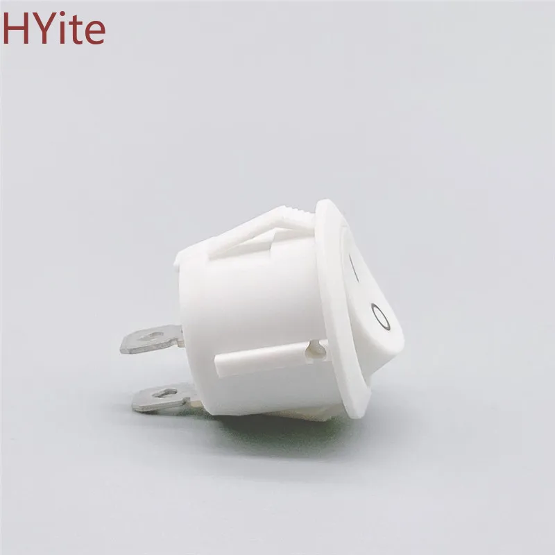 Красный черный белый Вкл/Выкл круглый Кулисный тумблер 6A/250VAC 10A 125VAC Пластиковый