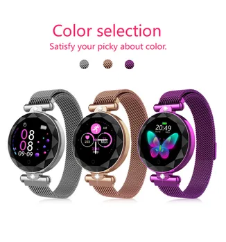 

S886 newest Fashion Women Smartwatch Heart Rate Blood Health Monitor Bracelet For Mobilephone Xiaomi Iphone Huawei