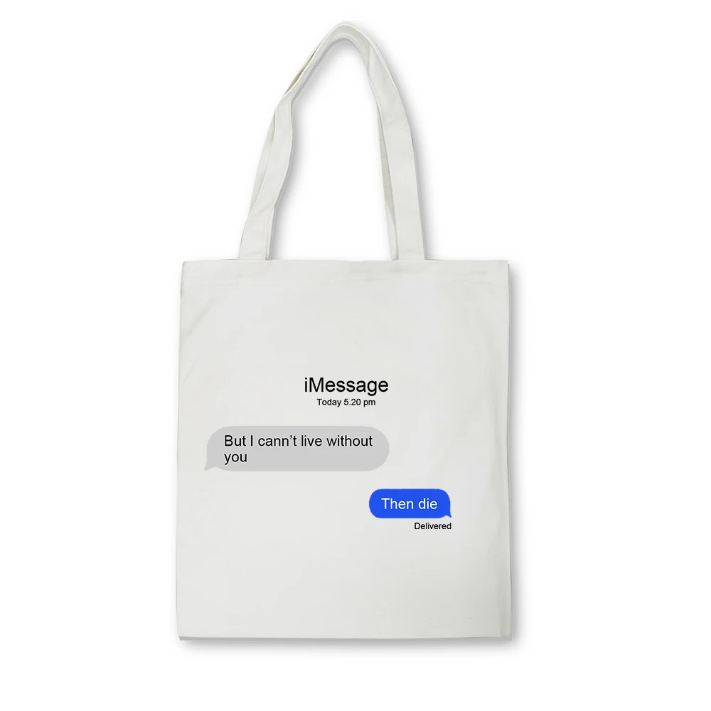 Special Offers Tote-Bag Shoulder Nice Funny-To-Be-A Cotton Handbags Canvas Eco Print Reusable Women 5ByBaENBr