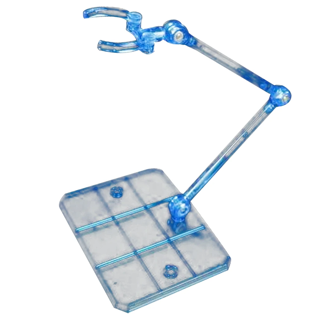 Action Figure Base Display Stands (1/144 or 1/100 Scale), Clear PVC Plastic