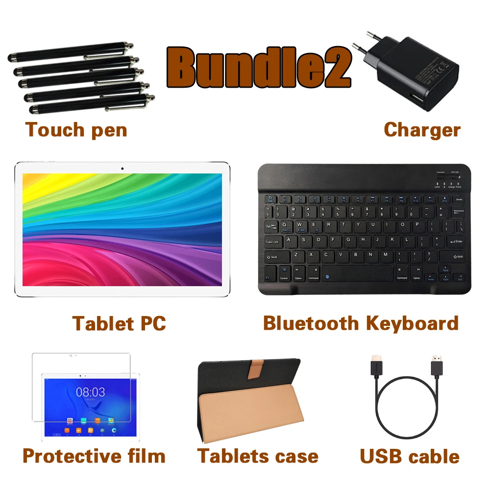 Bundle 2 Планшеты Teclast M30 планшетный ПК 10,1 дюймов Andriod 2560*1600 ips 4G Телефонный звонок ноутбук 4 Гб ram 128 ГБ rom type-C gps - Комплект: Bundle 2