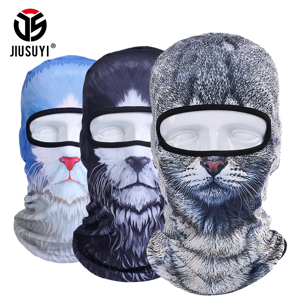 Балаклава для мужчин и женщин 3d маска Хэллоуина шапка с изображением животных