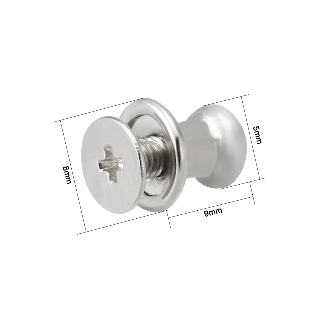 uxcell 5/10/12/20/24pcs Round Knobs Pull Handles Gift Jewelry Box Single Hole Bronze/Sliver/Gold with Screws