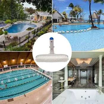 

Swimming Pool Wall and Tile Brush 10 Inch Polished Cleaning Brush Head for Cleaning Walls Tiles and Floors BJStore