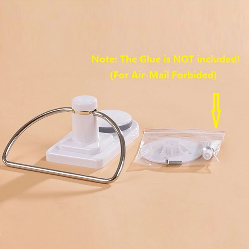 Bathroom Super Strong Vacuum Suction Cup Stainless Steel Towel Ring Bath Accessories High-Class Towel Bar
