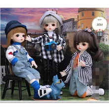 25 ボール joit 人形 30 センチメートル BJD SD 人形フルセットモデルベビー女の子目高品質のおもちゃ樹脂フィギュア(China)