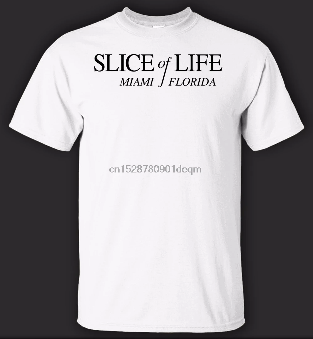 Cotton Men T-shirts Classical 2019 Summer Style Short Slevee Slice of Life Cool Tees Shirt Hight Quality | Мужская одежда