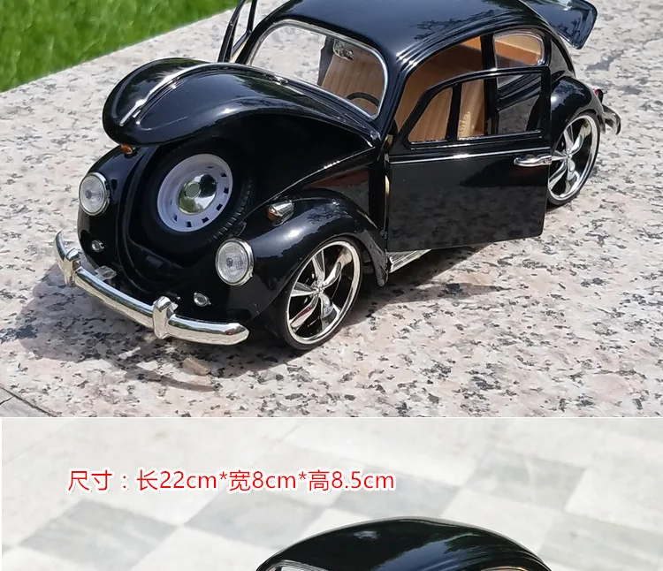 Высокая имитация Ретро Классический Volkswagen Beetle 1:18 сплав модели автомобилей металлические diecasts четыре открытые двери игрушка для детей мини автомобиль