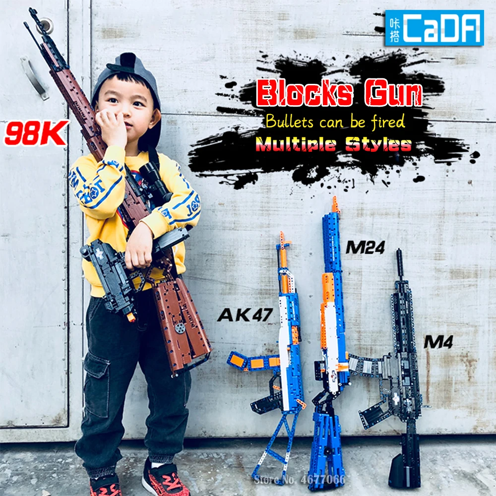 Тест legoed модель пистолета строительные блоки p90 игрушечный пистолет игрушка