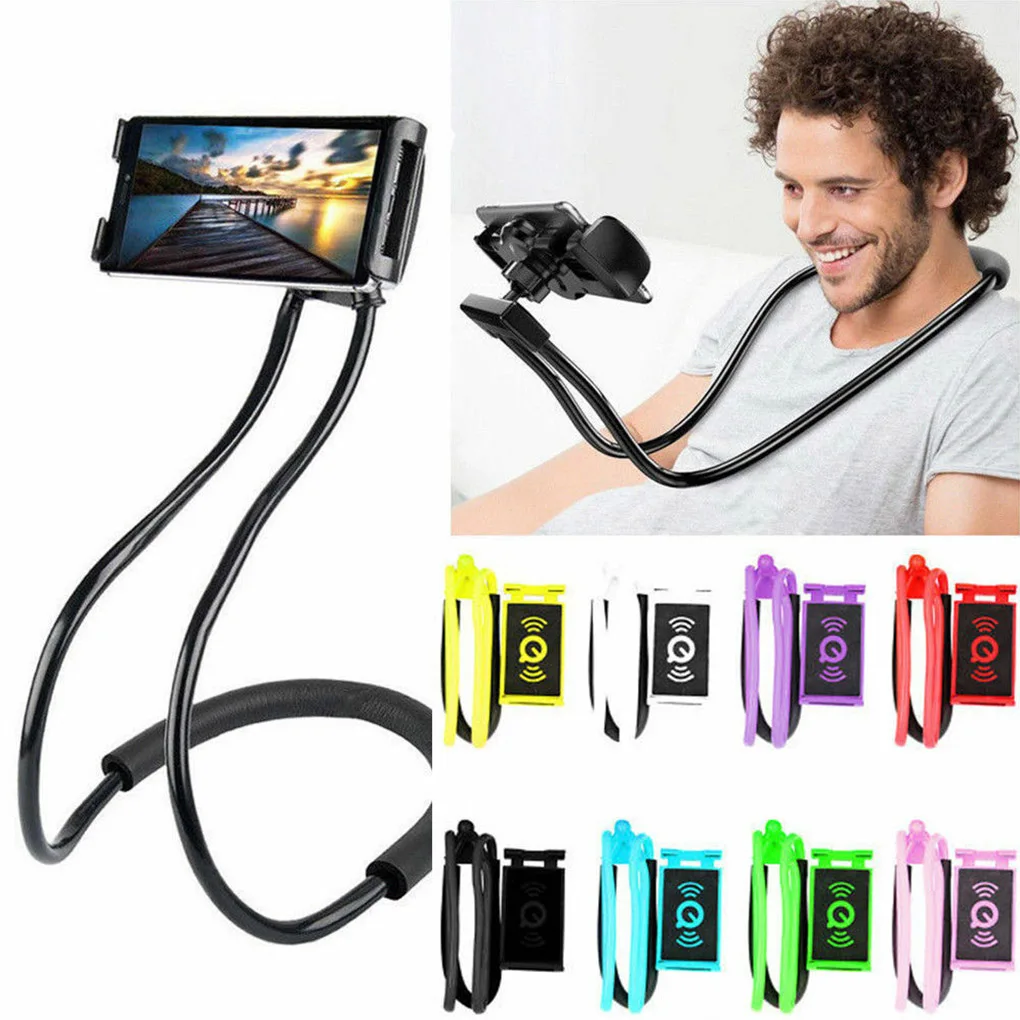 charging stand for phone 1 Máy Tính Di Động Điện Thoại Lười Linh Hoạt 360 Độ Đế Điện Thoại Lười Cổ Treo Có Thể Uốn Gập Giá Đỡ Hỗ Trợ Cho Điện Thoại Di Động huawei wooden phone holder
