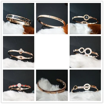 

30 Pcs/lot luxury fashion mix color women stainless steel bangles lot top quality jewelry bangles wholesale 1030-56