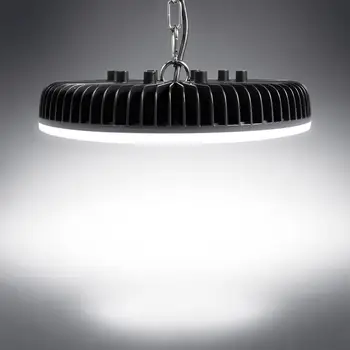 

8pcs White Led High Bay Light 300W 220V Waterproof IP65 Round Warehouse Workshop Garage Industrial Lamp Stadium Market Airport