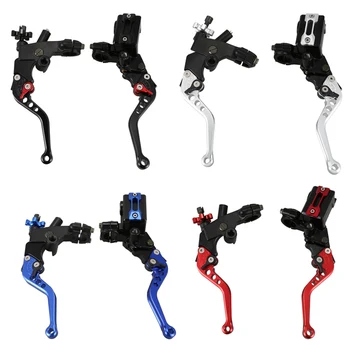 

Universal Motorcycle 7/8 inch CNC Brake Clutch Master Cylinder Lever Set Reservoir
