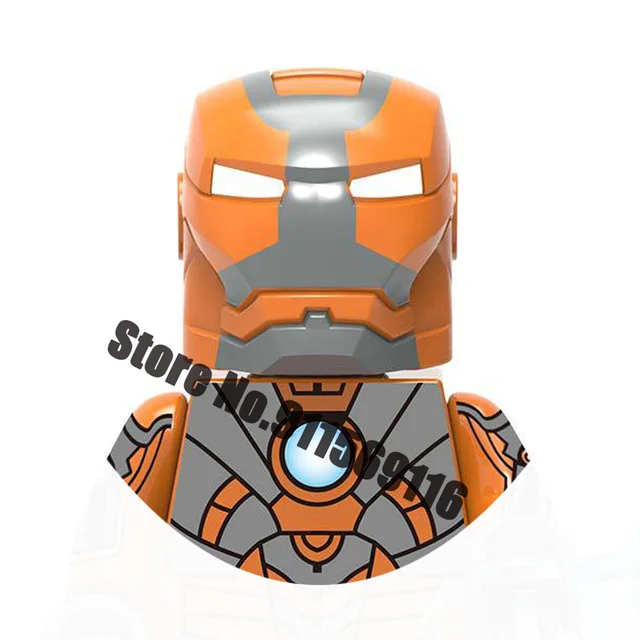Superhero Iron Man Building Blocks Bricks Pepper Ultron Tony Stark Mark War Machine Action Figures Kids Toys Christmas Gifts H-X1235