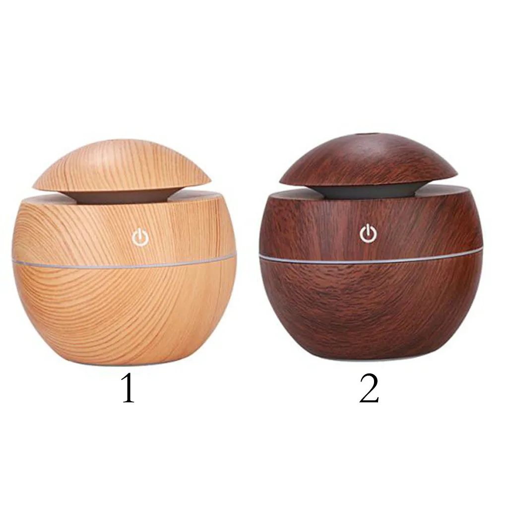 130ml Colorful LED Light Wood Grain USB Air Mist Humidifier For Home Office Car Air Humidifier