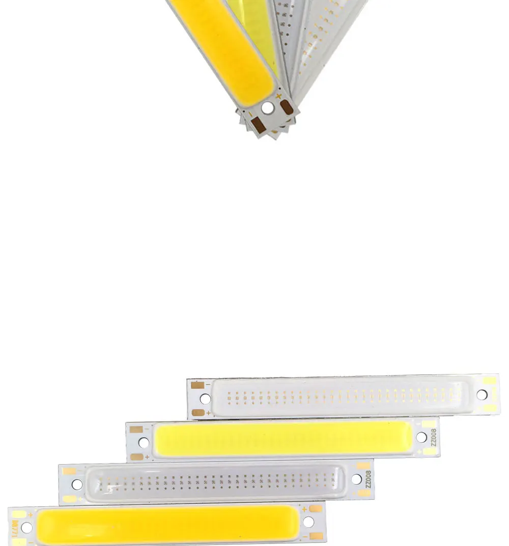 60mm 2.36in 2V 3V COB Light Source 1W 3W LED Bulb 3.7V Lamps for Work Car Lights DIY Warm Cool Red Blue Color 6CM Strip (3)