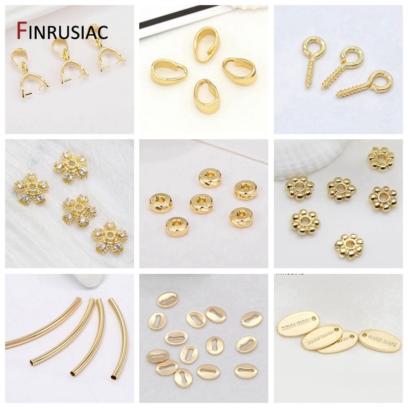 UNICRAFTALE 40pcs Pendentif Pincement Attache Pendentif Plaqué Or 18K Belieres Pour Pendentif Accessoire De Pendentif De Collier Pendentif Fermoir